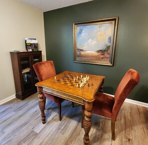 Game Table in Livingroom