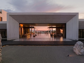 Entrance of the hotel
