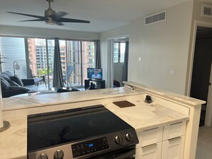 Kitchen towards Living Room and Lanai