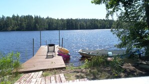 Trollskogens badbrygga.