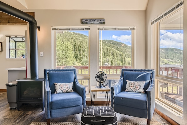Modern Mountain Getaway - a SkyRun Breckenridge Property - You'll love the cozy living space outfitted with modern decor and appliances - not to mention those amazing views from every window!
