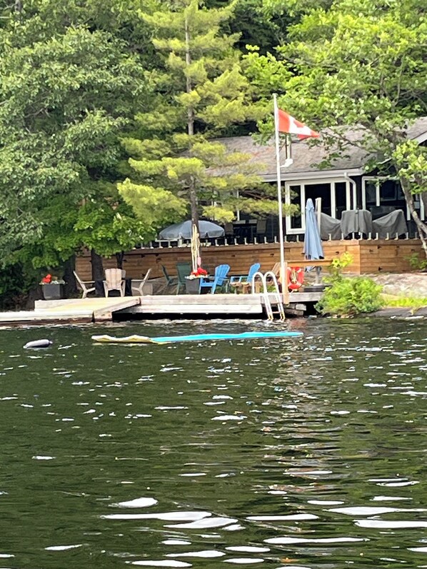 Steps to the lake