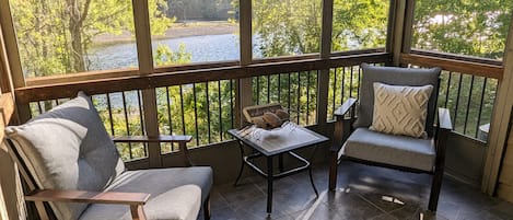 Beautiful views from your screened in back porch.