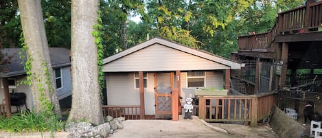 Cabin 1.  Cabin 2 is off to the left and the Hot tub is to the right on the deck