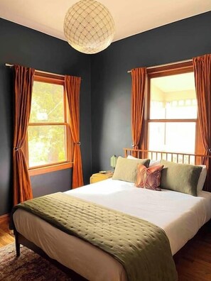 Downstairs queen bedroom with walk-in closet 