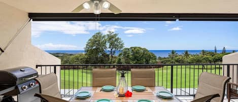 Spectacular ocean and golf course views from Country Club Villas 305