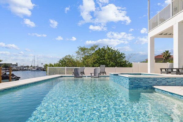 Luxurious Pool/Spa Overlooking Water!