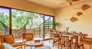 Nature-inspired decor & lots of natural light