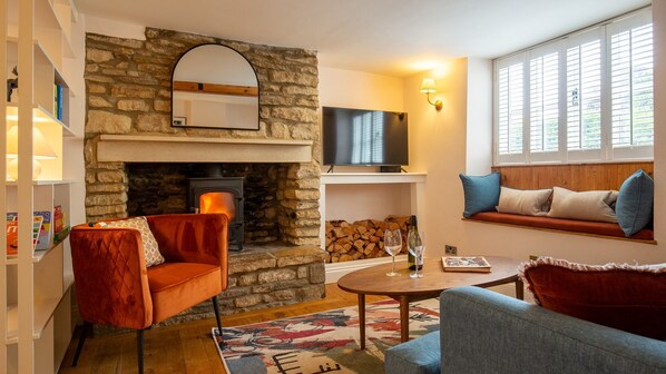Living Room, The Roost at Coln, Bolthole Retreats