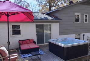 Outoor Sofa bed, Coach and Hot tub