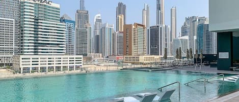 Pool w/ Burj Khalifa Views