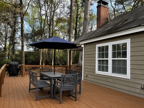 Deck Seating and Grill