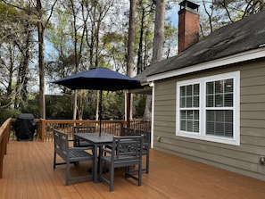 Deck Seating and Grill