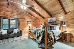 Upper Level Suite with King Bed and sofa sleeper