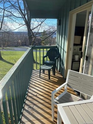 Our balcony with view of Lake Bellaire