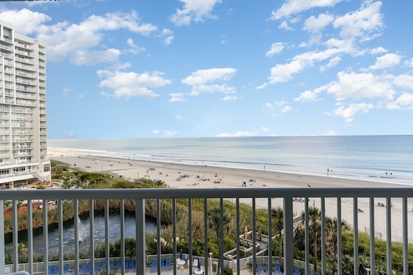 Oceanfront View from our balcony