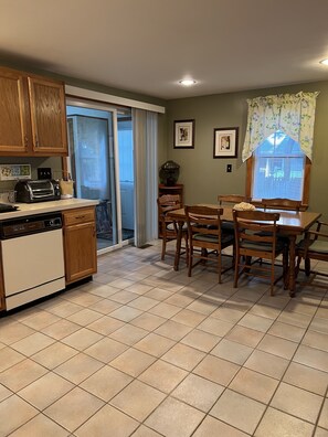 Spacious eat-in kitchen