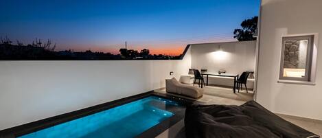 Charming Santorini Villa | 2 Bedrooms | Premium Villa | Private Heated Pool & Refined Interior | Perissa