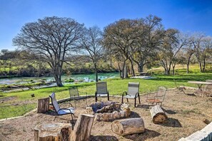 Fire pit for the winter months. 