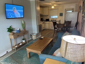 Living Area with Kitchen in the Background