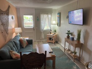 Living Area with new 50" LCD TV 