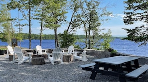 Rideau Lakes Vacation Cottage Rental Outdoor Firepit
