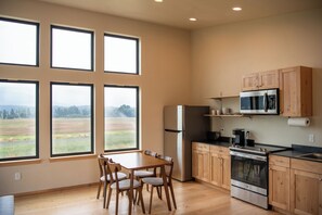 Full size fridge and freezer with ice-maker