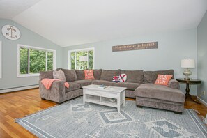 Lounge, work, or binge-watch – all in one space.