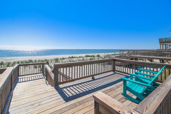 Sun Deck: You can sit in the Sun without getting Sandy