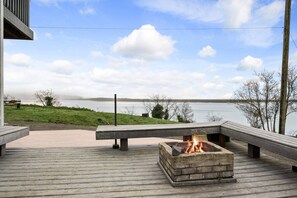 Fantastic sitting area with a fire-pit for everyone in your group to enjoy.