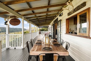 Dine on the balcony with your loved ones