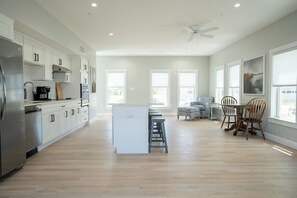 Spacious dining area