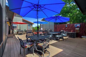 The Inn has a large communal deck for guest usage.