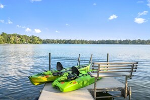 Complimentary Kayaks to enjoy while staying