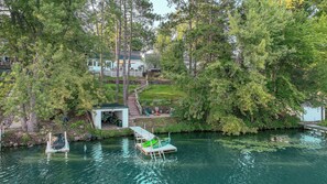 Direct access to the water. Swim, fish, and kayak. Dock your boat at the house.