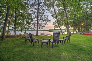 Spacious Yard | Fire Pit | Boat Dock | Lake Access