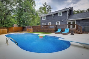 Outdoor Pool (Seasonal, Weather Permitting) | Fenced Yard | Furnished Deck