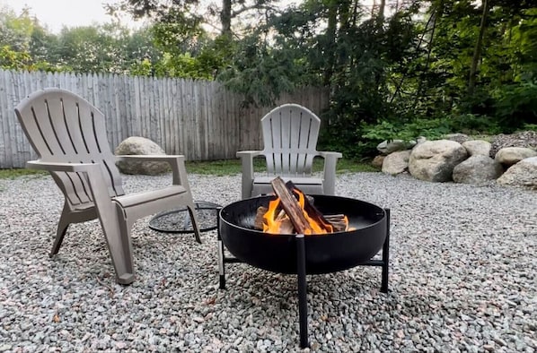 Enjoy the warmth of a firepit night