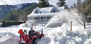 House during the winter season, LOTS OF SNOW!