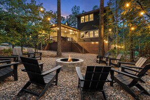 Relax by the fire.