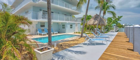 Back Exterior with Pool and Patio view 2