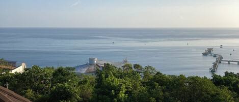 Looking over the Caribbean Sea