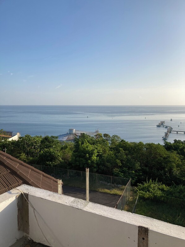 Looking over the Caribbean Sea