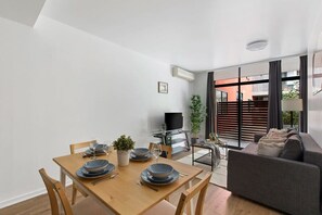 Tastefully furnished.