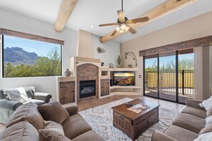 Living room and view