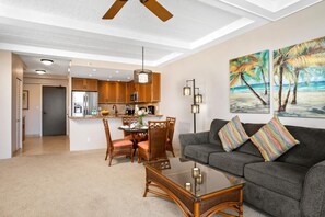 With sunset hues, tropical textures, and a balcony that kisses the sea, this room is pure aloha in every detail WH1-1211