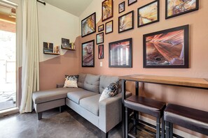 Seating area.