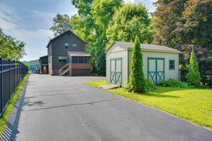 Home Exterior | Direct Access to Glen Lake | Pet Friendly w/ Fee