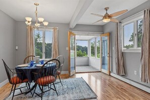 wonderful view of Merrimack River from dining room and screen porch