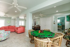 Downstairs living and game room